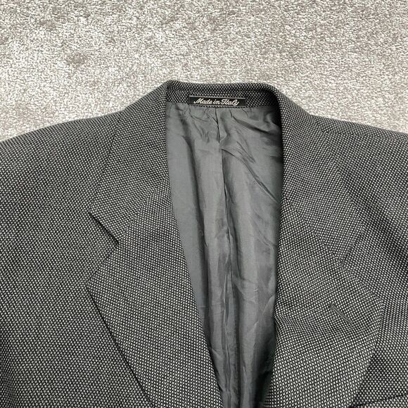 MANI By Giorgio Armani Neiman Marcus Italian Wool Suit Blazer Mens 42R Gray Work - Picture 3 of 16